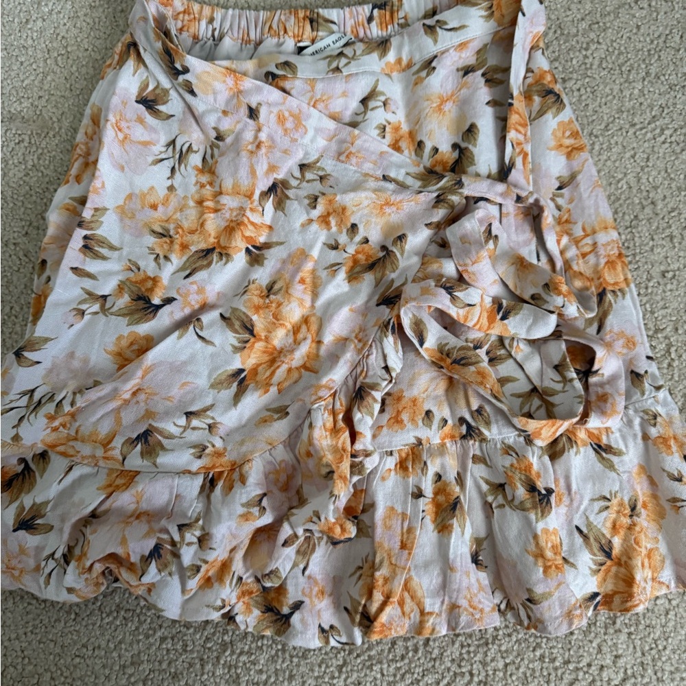 Floral Wrap Skirt